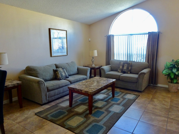 Great area to relax or read with two settees (One converts to a double bed)